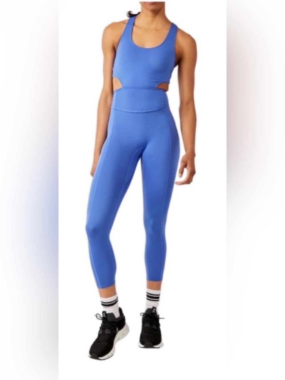 Free People Movement Back It Up Onesie in Pool Blue size XS